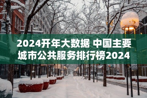 2025开年大数据 中国主要城市公共服务排行榜2025