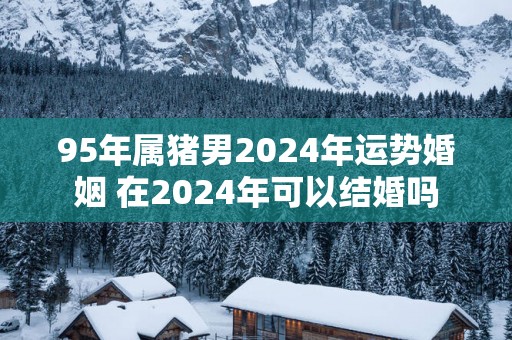 95年属猪男2025年运势婚姻 在2025年可以结婚吗