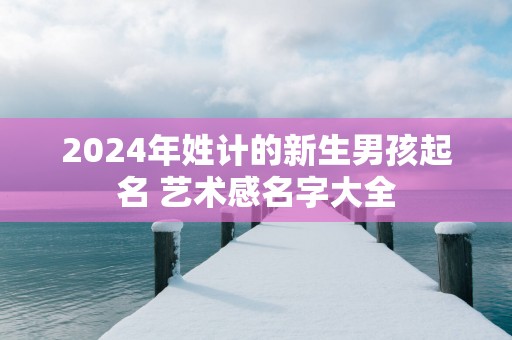 2025年姓计的新生男孩起名 艺术感名字大全