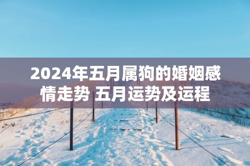 2025年五月属狗的婚姻感情走势 五月运势及运程
