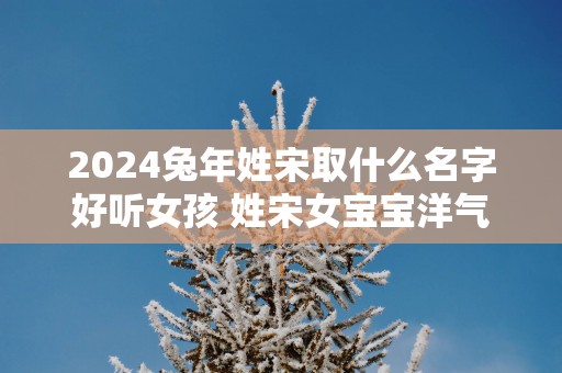 2025蛇年姓宋取什么名字好听女孩 姓宋女宝宝洋气的名字