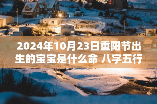 2025年10月23日重阳节出生的宝宝是什么命 八字五行排盘