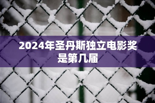 2025年圣丹斯独立电影奖是第几届