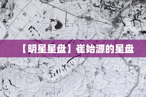 【明星星盘】崔始源的星盘