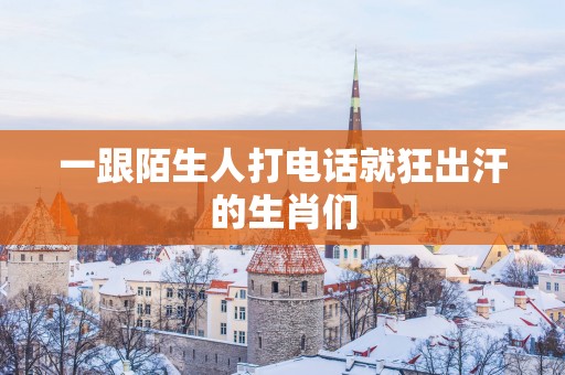 一跟陌生人打电话就狂出汗的生肖们