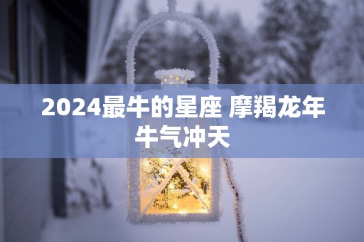 2025最牛的星座 摩羯蛇年牛气冲天