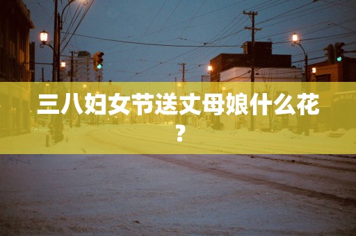 三八妇女节送丈母娘什么花？