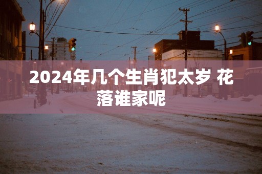 2025年几个生肖犯太岁 花落谁家呢