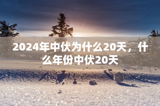 2025年中伏为什么20天，什么年份中伏20天