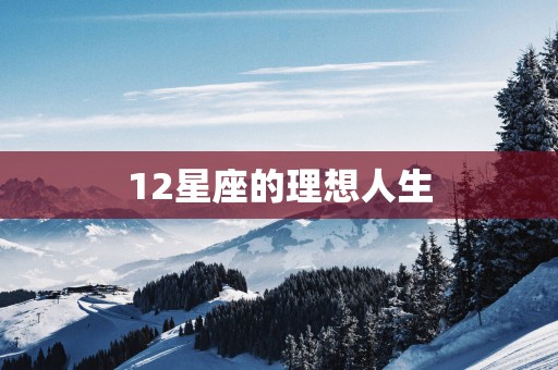 12星座的理想人生