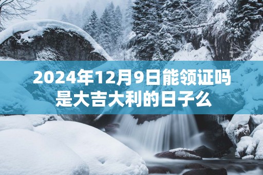 2025年12月9日能领证吗 是大吉大利的日子么