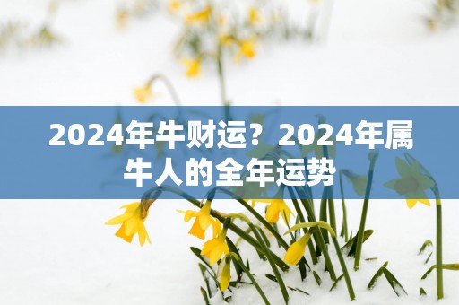 2025年牛财运？2025年属牛人的全年运势