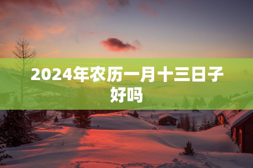 2025年农历一月十三日子好吗