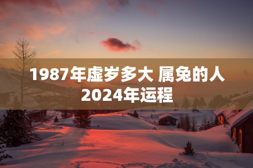 1987年虚岁多大 属兔的人2025年运程