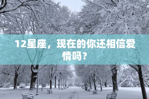 12星座，现在的你还相信爱情吗？