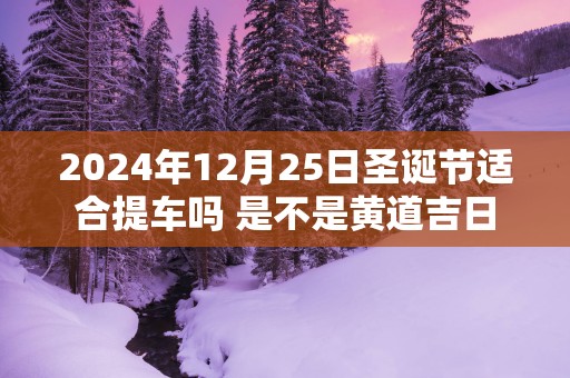 2025年12月25日圣诞节适合提车吗 是不是黄道吉日