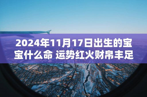 2025年11月17日出生的宝宝什么命 运势红火财帛丰足