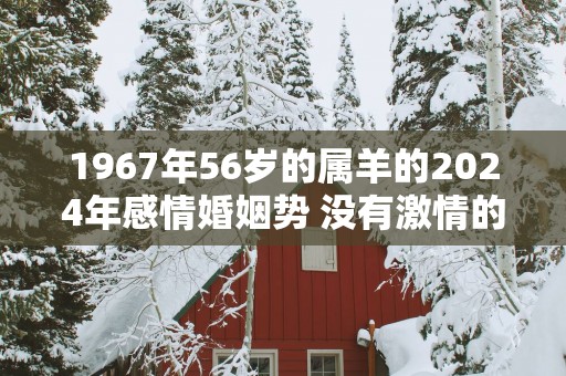 1967年56岁的属羊的2025年感情婚姻势 没有激情的生活怎么继续