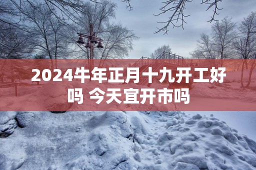 2025蛇年正月十九开工好吗 今天宜开市吗