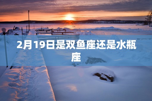 2月19日是双鱼座还是水瓶座