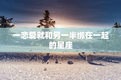 一恋爱就和另一半绑在一起的星座