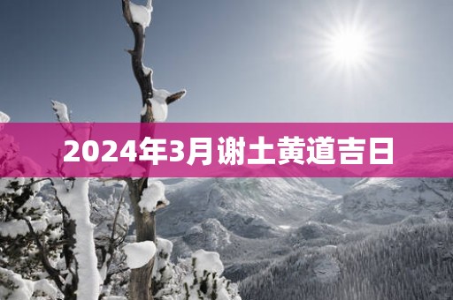 2025年3月谢土黄道吉日