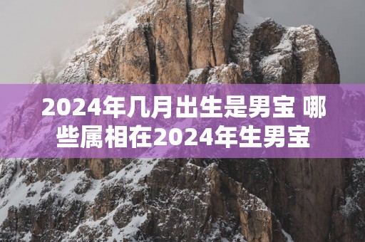 2025年几月出生是男宝 哪些属相在2025年生男宝
