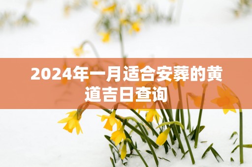 2025年一月适合安葬的黄道吉日查询