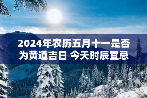 2025年农历五月十一是否为黄道吉日 今天时辰宜忌吉凶
