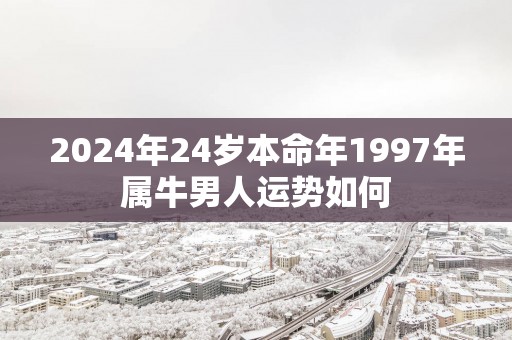 2025年24岁本命年1997年属牛男人运势如何