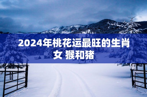 2025年桃花运最旺的生肖女 猴和猪