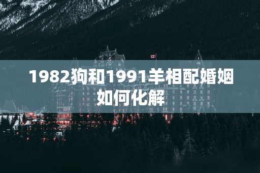 1982狗和1991羊相配婚姻如何化解