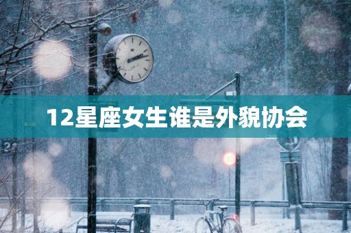 12星座女生谁是外貌协会
