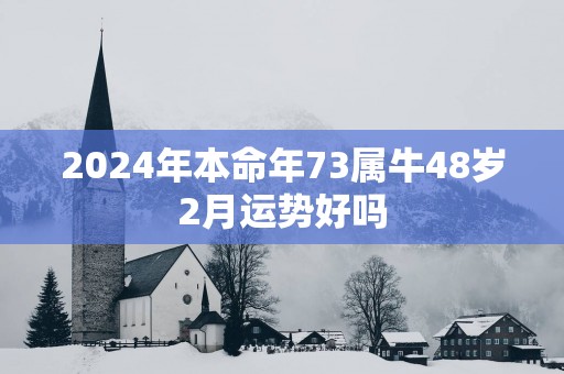 2025年本命年73属牛48岁2月运势好吗