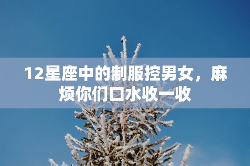12星座中的制服控男女，麻烦你们口水收一收