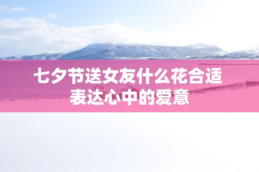 七夕节送女友什么花合适 表达心中的爱意