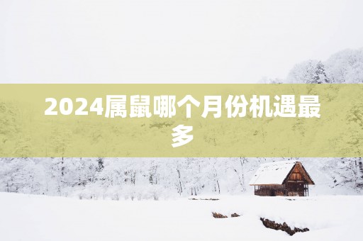 2025属鼠哪个月份机遇最多