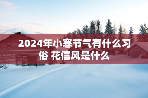 2025年小寒节气有什么习俗 花信风是什么