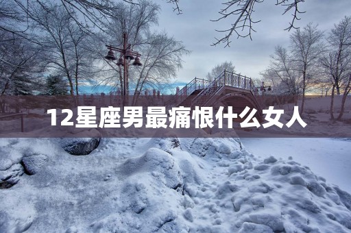 12星座男最痛恨什么女人