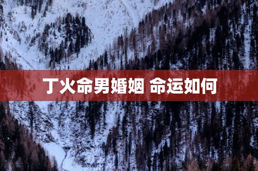 丁火命男婚姻 命运如何