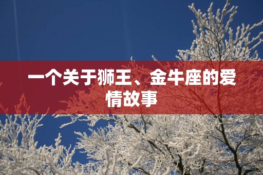 一个关于狮王、金牛座的爱情故事