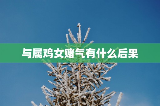 与属鸡女赌气有什么后果