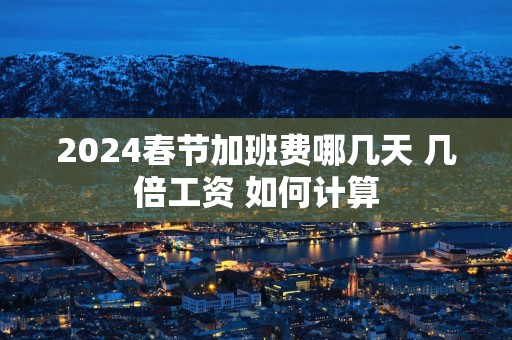 2025春节加班费哪几天 几倍工资 如何计算
