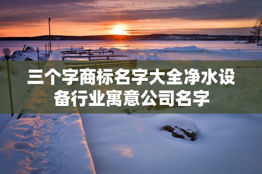 三个字商标名字大全净水设备行业寓意公司名字