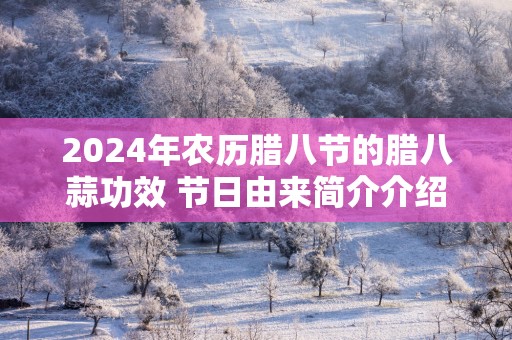 2025年农历腊八节的腊八蒜功效 节日由来简介介绍