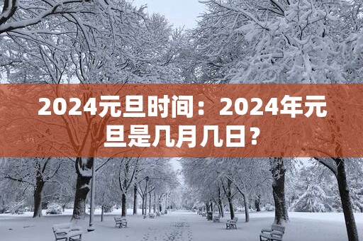 2024元旦时间：2024年元旦是几月几日？