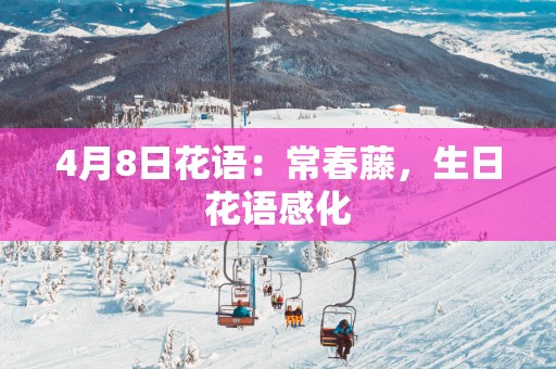 4月8日花语：常春藤，生日花语感化