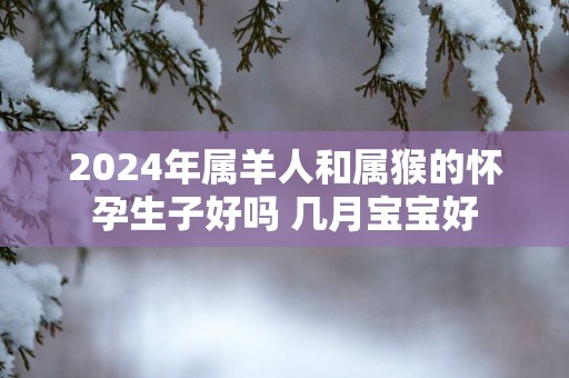 2025年属羊人和属猴的怀孕生子好吗 几月宝宝好