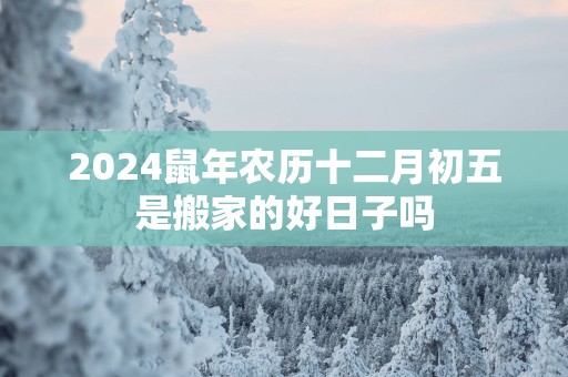 2025蛇年农历十二月初五是搬家的好日子吗