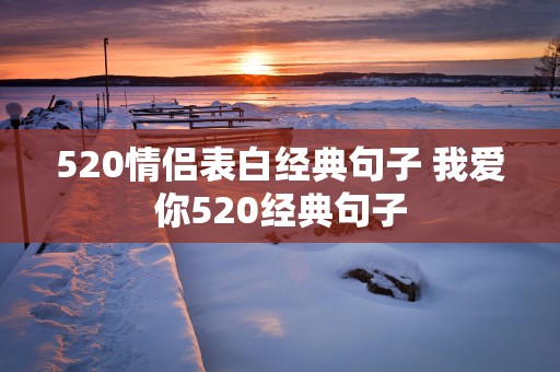 520情侣表白经典句子 我爱你520经典句子